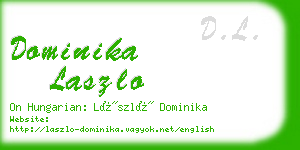 dominika laszlo business card